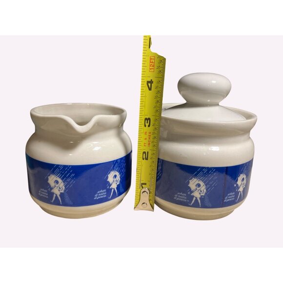 Morton Salt Vintage Creamer & Sugar Set With Lid Made In Japan Ceramic - Picture 11 of 11